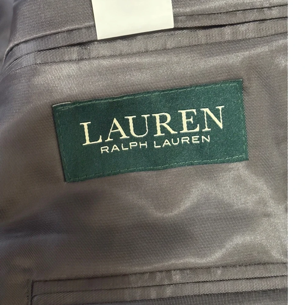 Lauren Ralph Lauren Mens Blazer 20R Charcoal Grey 2-Button Sport Coat Jacket